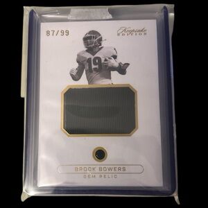 Brock Bowers Keepsake Edition Gem Relic Jumbo Jersey 87/99